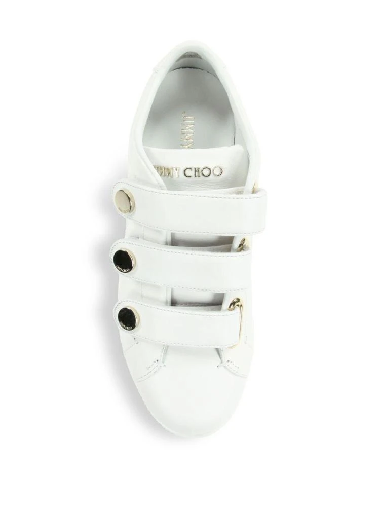 商品Jimmy Choo|NY Leather Grip-Tape Sneakers,价格¥1784,第4张图片详细描述