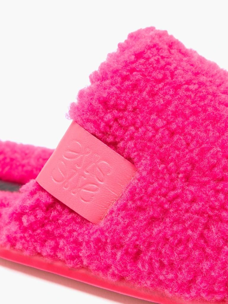 Anagram-tab wool-fleece slippers 商品