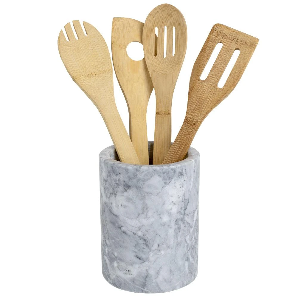 商品Home Basics|Heavy Duty Large Capacity Compact Marble Utensil Holder,价格¥212,第1张图片