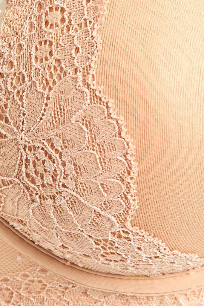 Stella Smooth & Lace stretch-jersey underwired contour bra商品第4张图片规格展示