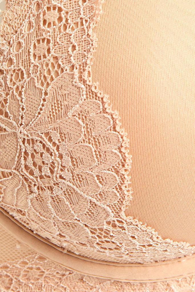 商品Stella McCartney|Stella Smooth & Lace stretch-jersey underwired contour bra,价格¥286,第6张图片详细描述