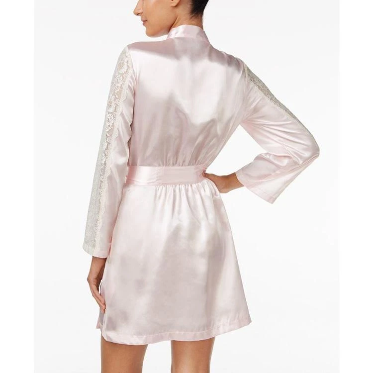 商品Thalia Sodi|Lace-Sleeve Satin Wrap Robe, Created for Macy's,价格¥138,第2张图片详细描述