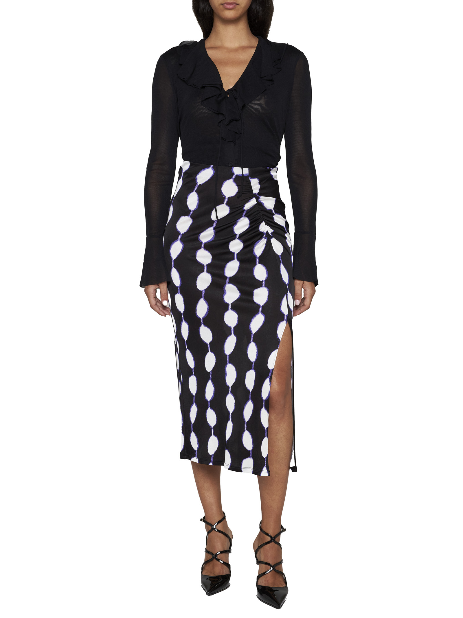 商品Diane von Furstenberg|Diane von Furstenberg 女士衬衫 DVFBL2R005BLACK 黑色,价格¥1629,第6张图片详细描述