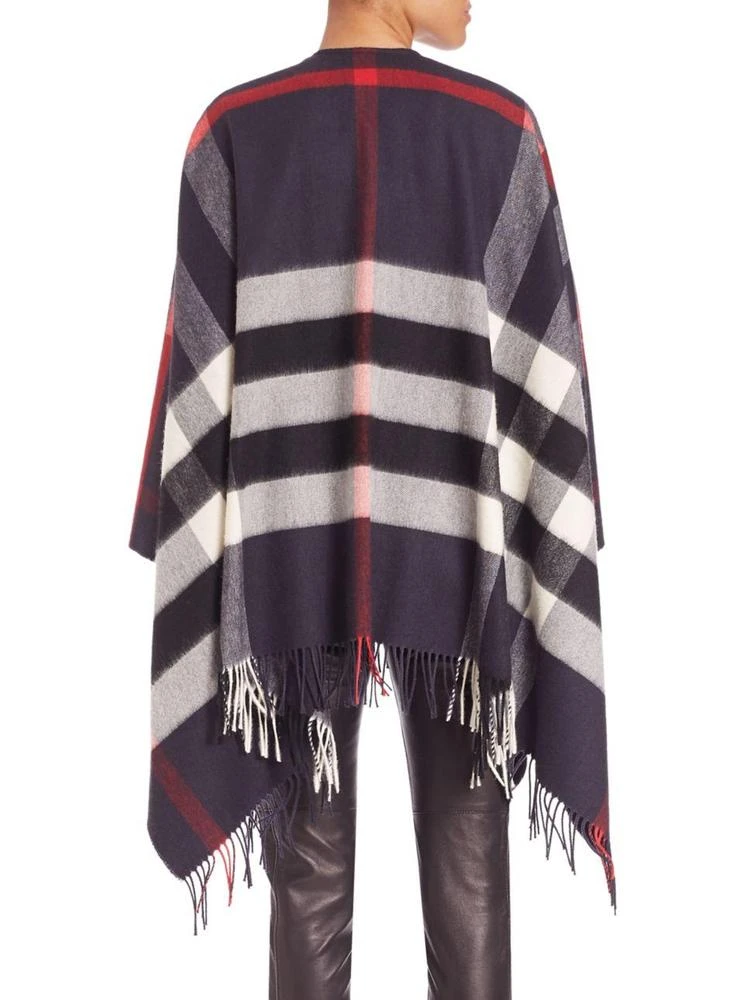 商品Burberry|Collette Merino Wool & Cashmere Check Cape,价格¥5974,第2张图片详细描述