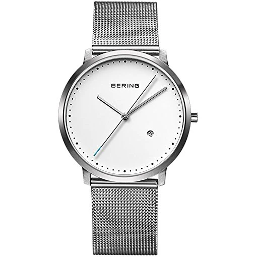 商品[国内直发] Bering|Bering 白令 简约时尚商务情侣表轻薄米兰钢带石英表男士手表 11139-004,价格¥232,第1张图片