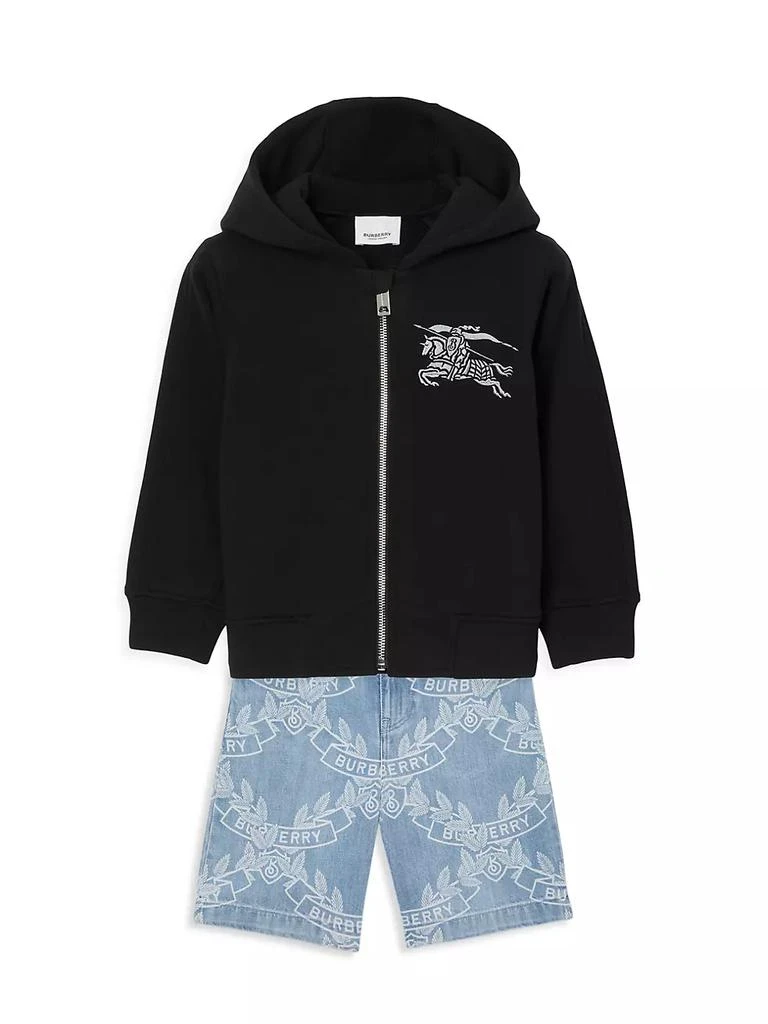 商品Burberry|Little Kid's & Kid's Devan Zip-Up Hoodie,价格¥3244,第2张图片详细描述