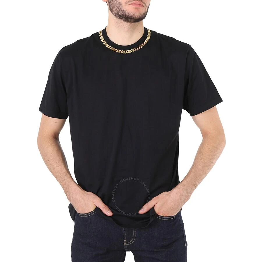 商品Burberry|Men's Black Chain Detail T-shirt,价格¥925,第1张图片