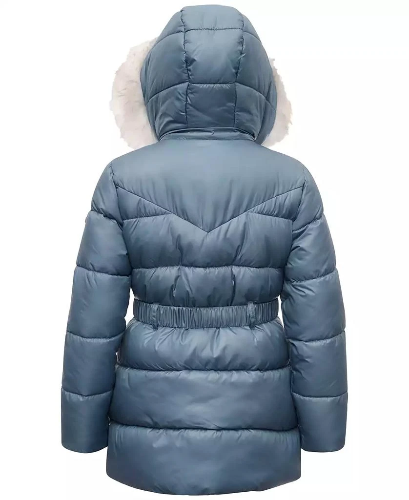 商品Michael Kors|Michael Kors Toddler & Little Girls Belted Stadium Puffer Jacket with Faux-Fur Trim,价格¥387,第2张图片详细描述