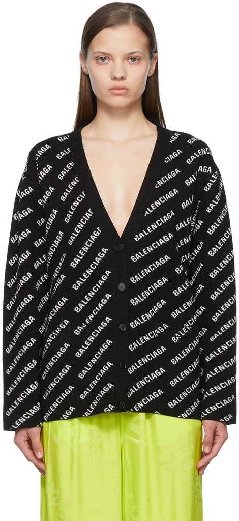 商品Balenciaga|黑色棉质开衫,价格¥8444,第1张图片