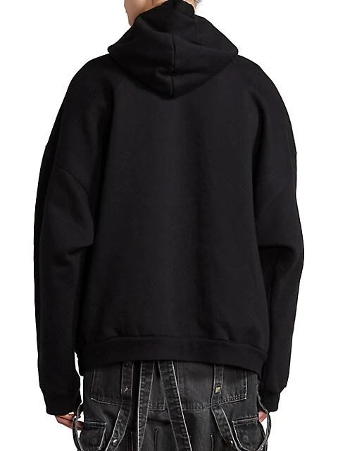 商品Balenciaga|Wide-Fit Logo Hoodie Sweatshirt,价格¥7878,第5张图片详细描述