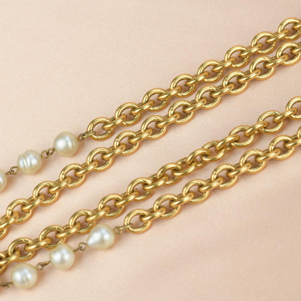 Chanel Vintage 1980as Strand Pearl Necklace商品第6张图片规格展示