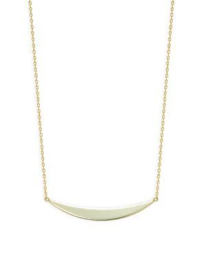 商品Shashi|14K Goldplated Half Moon Necklace,价格¥242,第1张图片