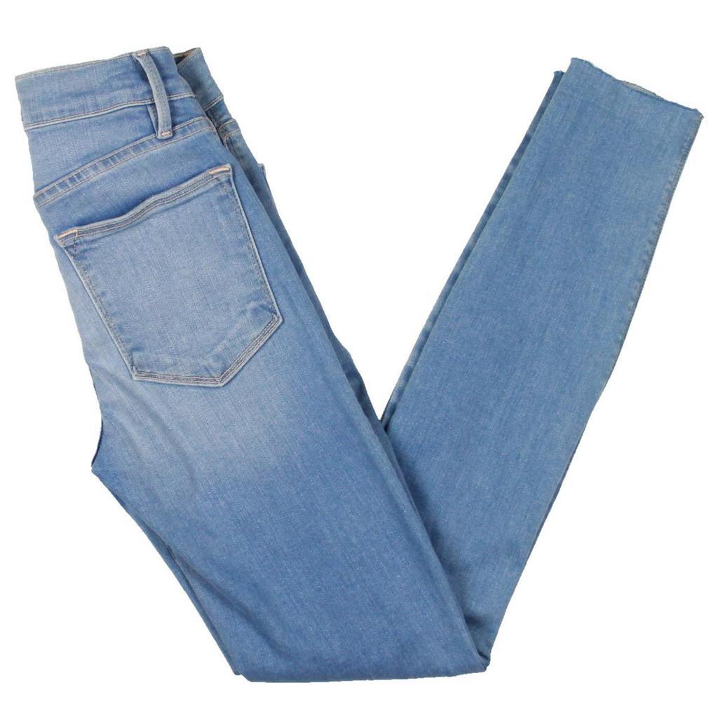 商品FRAME|Frame Denim Womens Destroyed Raw Hem Skinny Crop Jeans,价格¥135,第7张图片详细描述