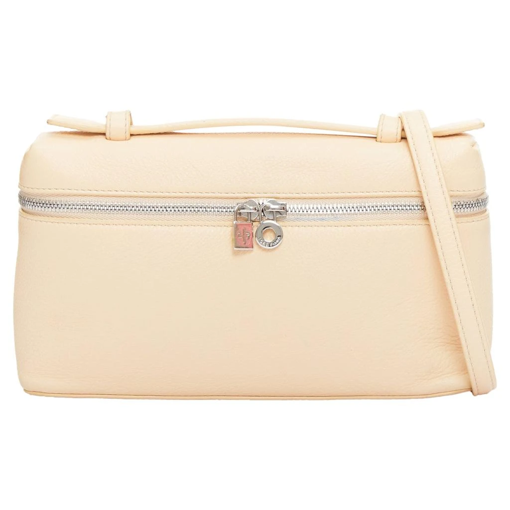 商品[二手商品] Loro Piana|L19 beige grained leather pouch crossbody bag,价格¥31888,第1张图片