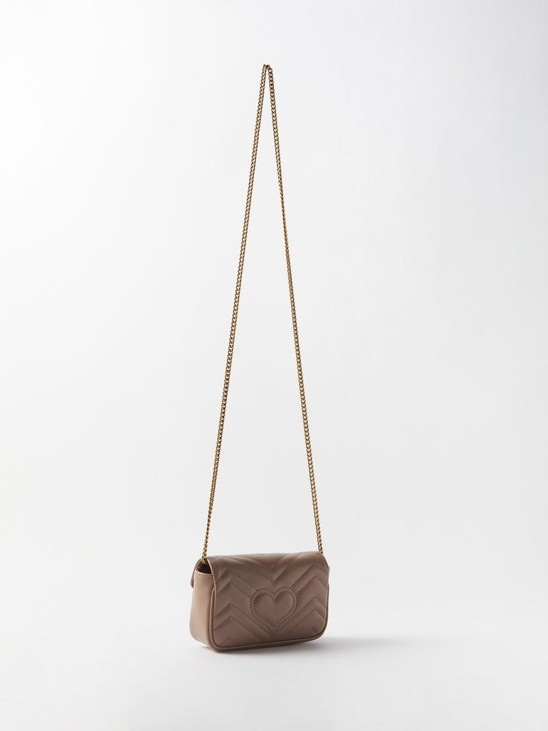 GG Marmont mini matelassé-leather cross-body bag商品第4张图片规格展示