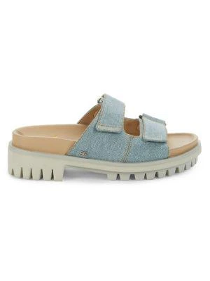 商品Sam Edelman|Eliana Denim Slides,价格¥108,第1张图片