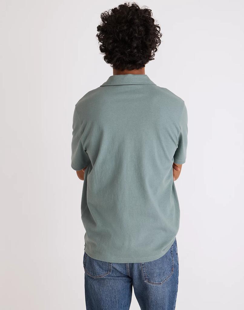 商品Madewell|Easy Short-Sleeve Polo Shirt,价格¥358,第5张图片详细描述