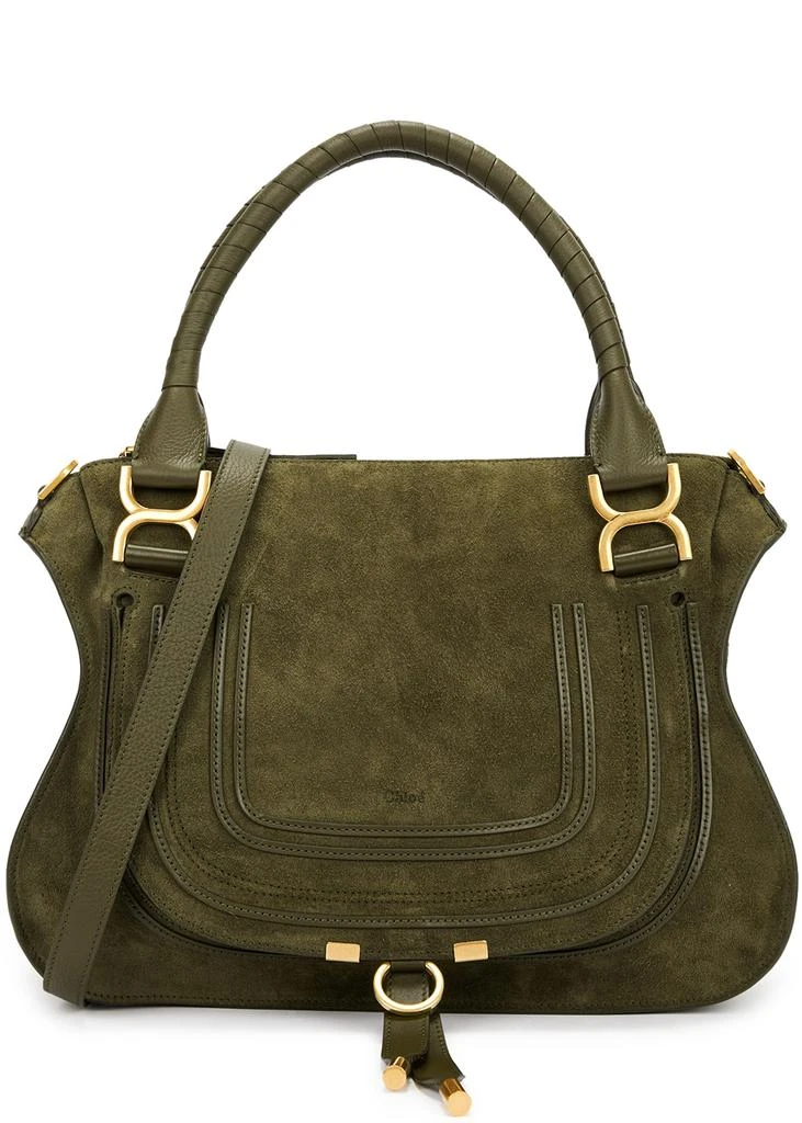 商品Chloé|Marcie medium suede shoulder bag,价格¥12343,第1张图片