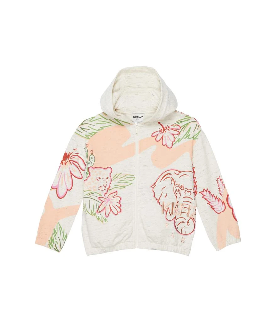 商品Kenzo|Printed Zip-Up Hoodie (Little Kids/Big Kids),价格¥639,第1张图片