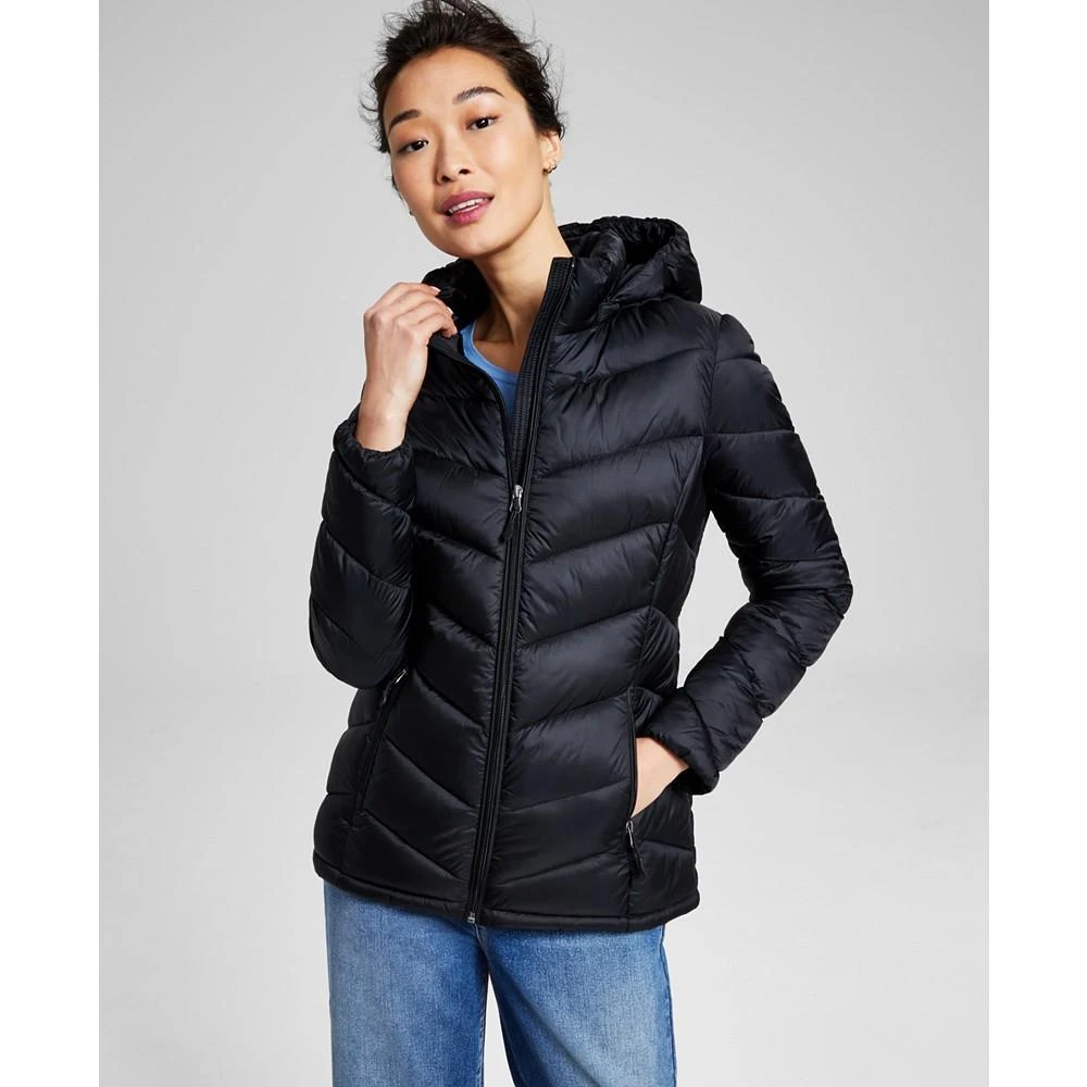 商品Charter Club|Women's Packable Hooded Puffer Coat, Created for Macy's,价格¥209,第1张图片