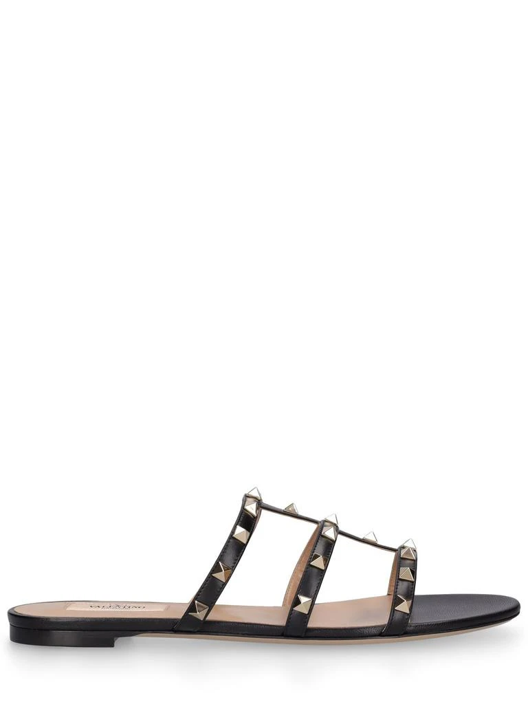 商品Valentino|Rockstud Leather Slide Sandals,价格¥6807,第1张图片