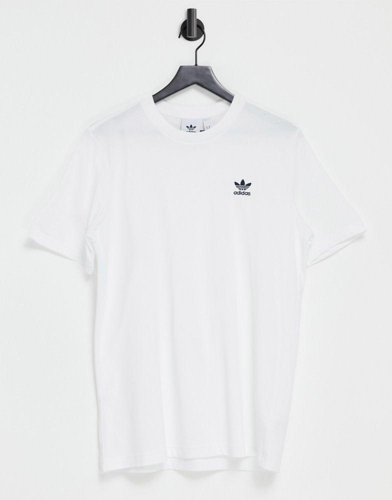 adidas Originals essentials t-shirt in white with small logo商品第1张图片规格展示