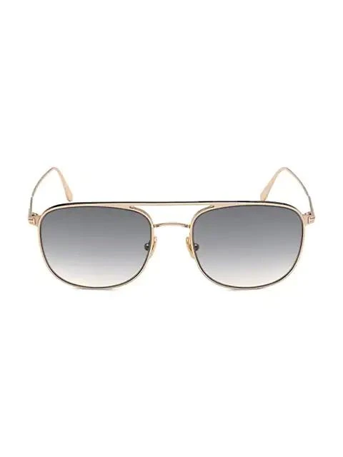 商品Tom Ford|Jake 56MM Navigator Sunglasses,价格¥3682,第1张图片