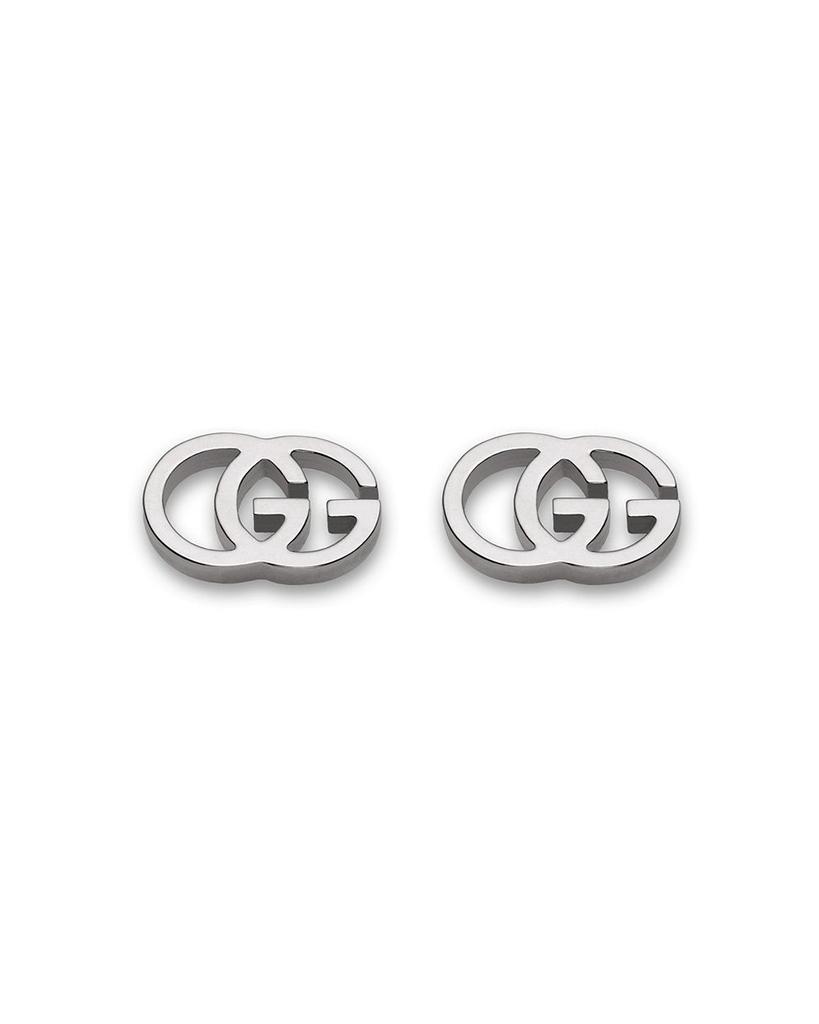 商品Gucci|Running G 18K白金耳钉,价格¥4081,第1张图片