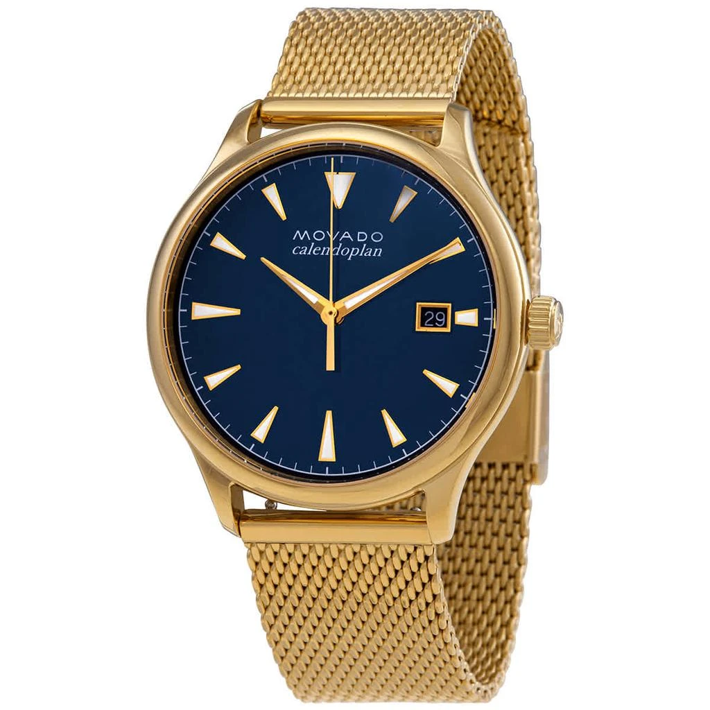 商品Movado|Heritage Chronograph Quartz Blue Dial Men's Watch 3650099,价格¥2169,第1张图片
