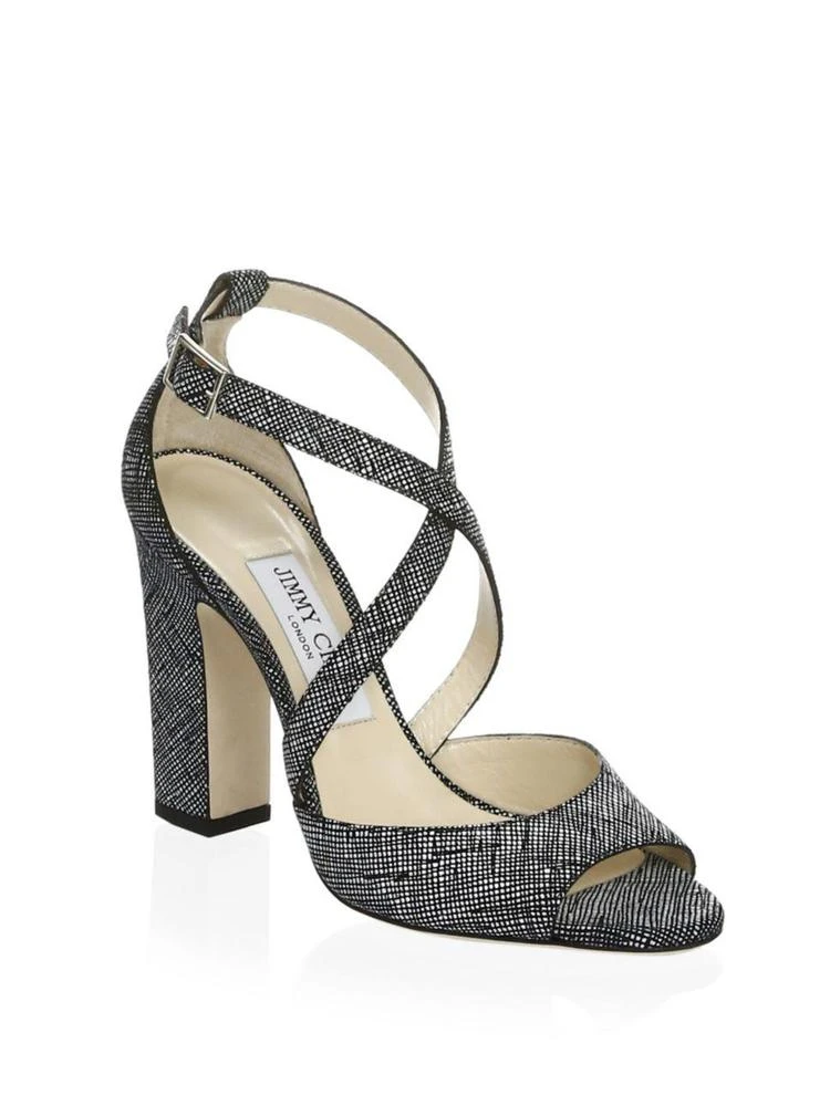 商品Jimmy Choo|Canvas Leather Slingbacks,价格¥2063,第1张图片