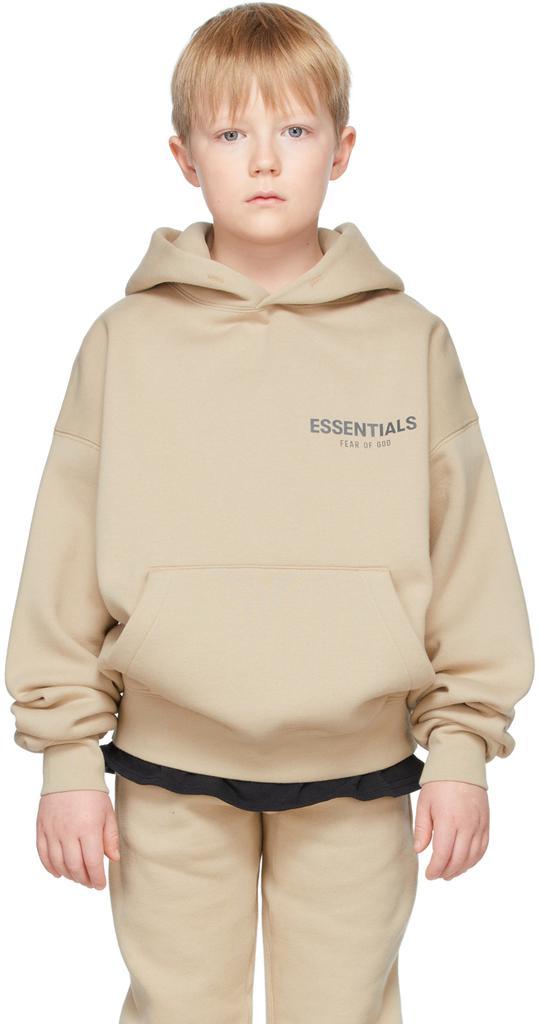 商品Essentials|SSENSE Exclusive Kids Beige Pullover Hoodie,价格¥384,第4张图片详细描述