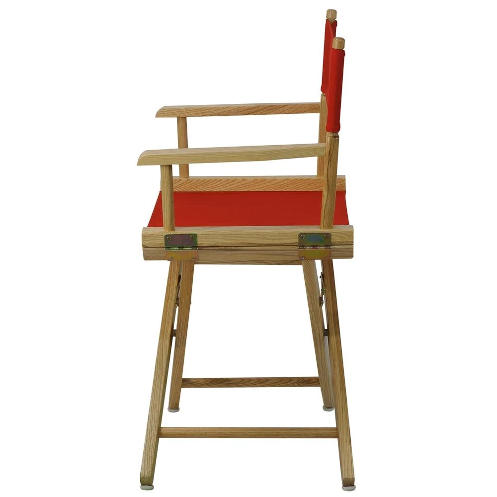 商品American Trails|Extra-Wide Premium 18"  Directors Chair Natural Frame W/Red Color Cover,价格¥1037,第2张图片详细描述
