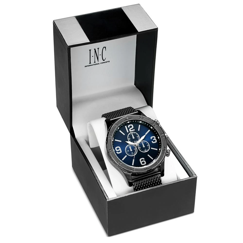 商品INC International|Men's Gunmetal Gray Mesh Bracelet Watch 47mm, Created for Macy's,价格¥159,第4张图片详细描述