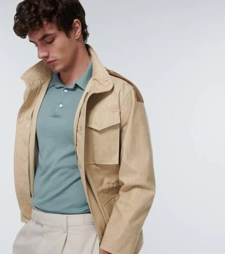 商品Tod's|皮革边饰涂层棉质夹克,价格¥15265,第5张图片详细描述