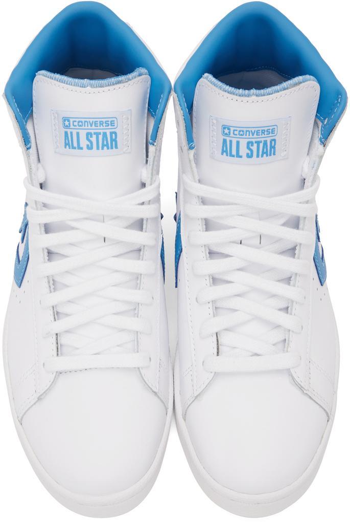 商品Converse|White & Blue 'Pro Leather' High Sneakers,价格¥566,第7张图片详细描述