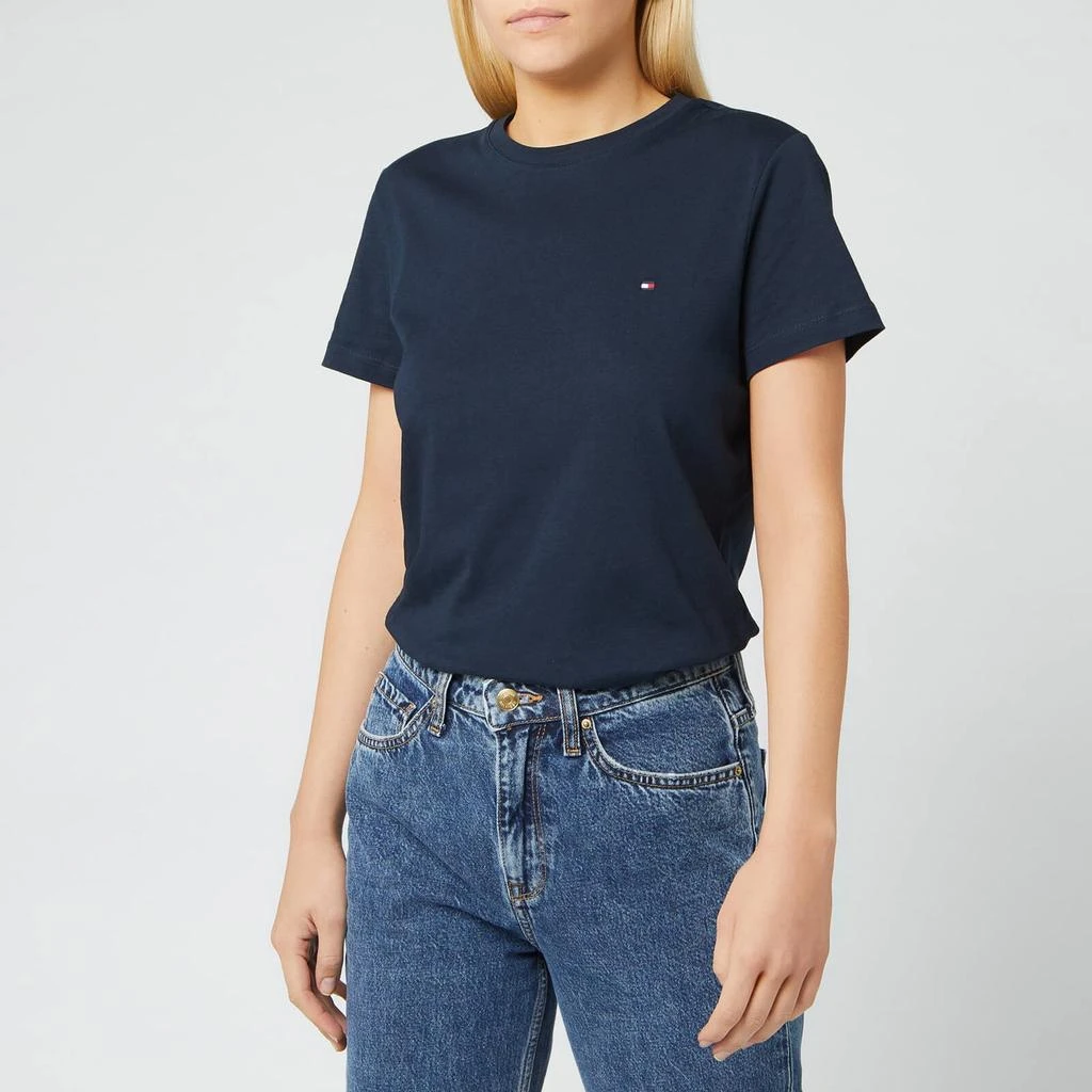 商品Tommy Hilfiger|Tommy Hilfiger Women's Heritage Crew Neck T-Shirt - Midnight,价格¥398,第1张图片