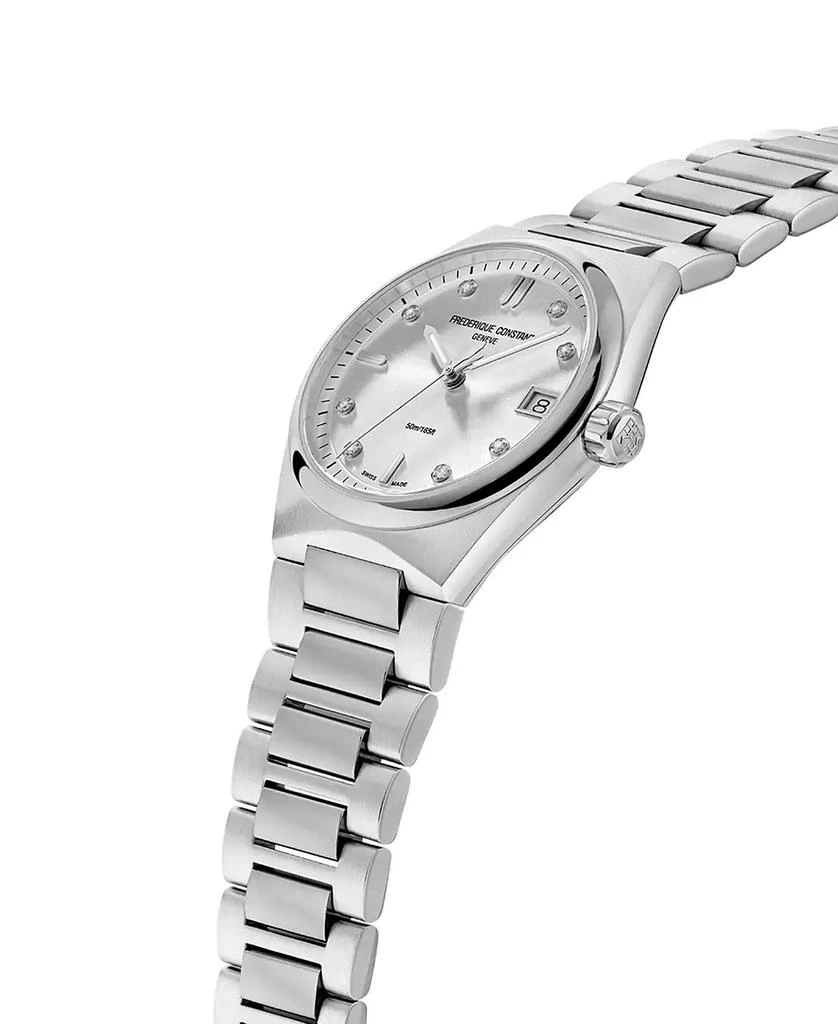 商品Frederique Constant|Women's Swiss Highlife Diamond (1/20 ct. t.w.) Stainless Steel Bracelet Watch 31mm,价格¥11882,第2张图片详细描述
