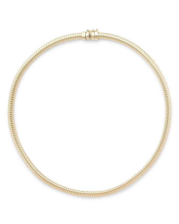 商品Alberto Amati|14K Yellow Gold Tubogas Collar Necklace, 17",价格¥15280,第1张图片