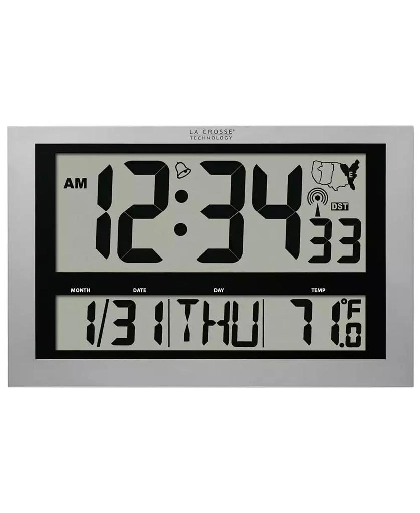 商品La Crosse Technology|Jumbo Atomic Digital Wall Clock with Indoor Temperature,价格¥1062,第1张图片