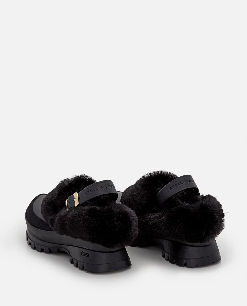 商品Stella McCartney|TRACE RUBBER AND FAUX SHEARLING SLIPPERS,价格¥2742,第3张图片详细描述