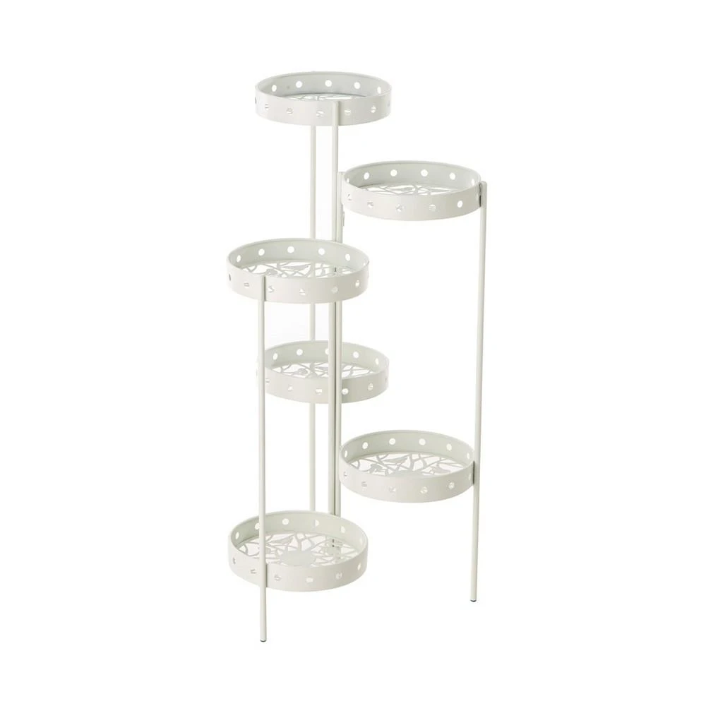 商品Glitzhome|Foldable Multi-Tiered Round Metal Planter Stand, 32.25",价格¥1511,第1张图片