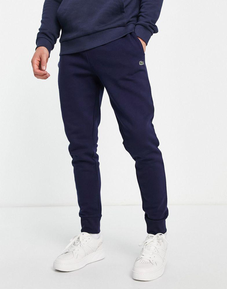 Lacoste cotton joggers in navy商品第1张图片规格展示