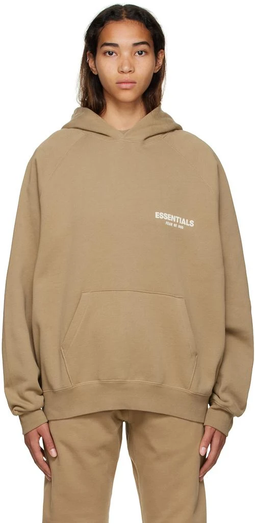 商品Essentials|Tan Cotton Hoodie,价格¥728,第1张图片