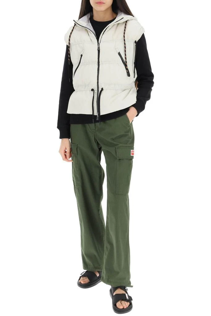 商品Herno|HOODED DOWN VEST IN LIGHT OPALESCENT,价格¥1808,第2张图片详细描述