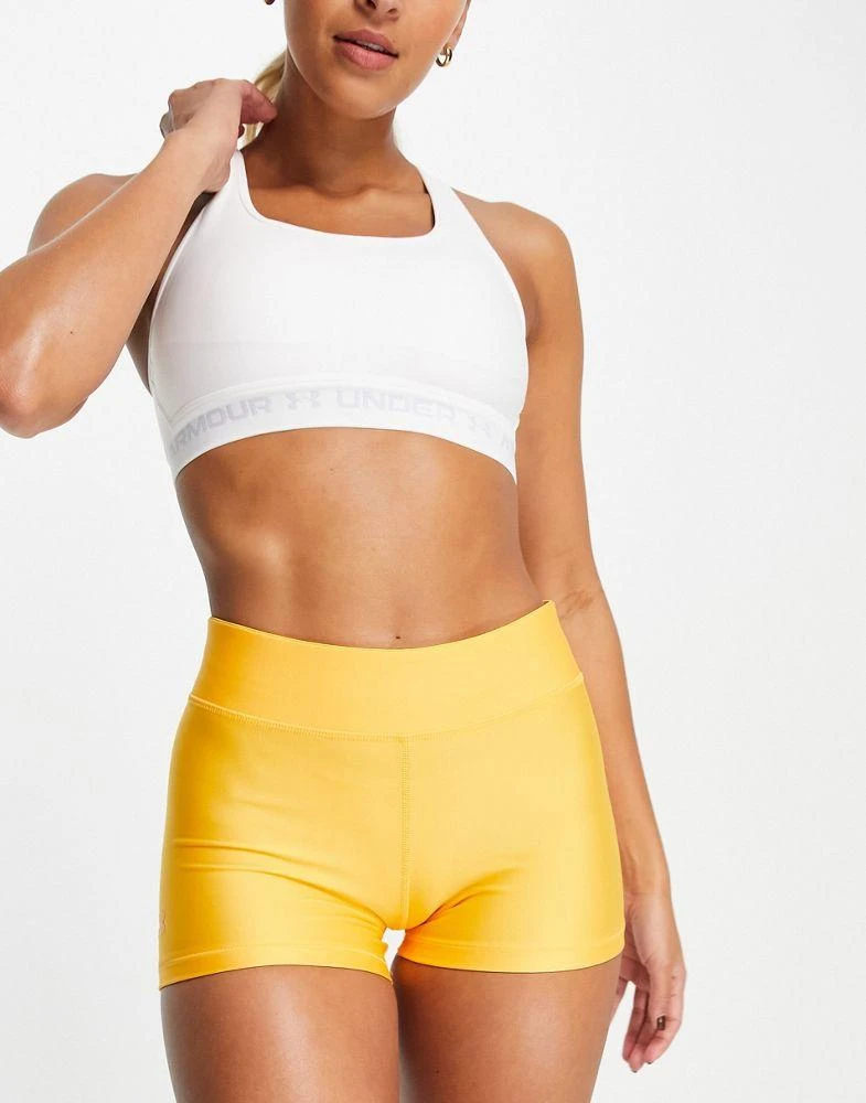 商品Under Armour|Under Armour Training mid rise booty shorts in orange,价格¥158,第4张图片详细描述