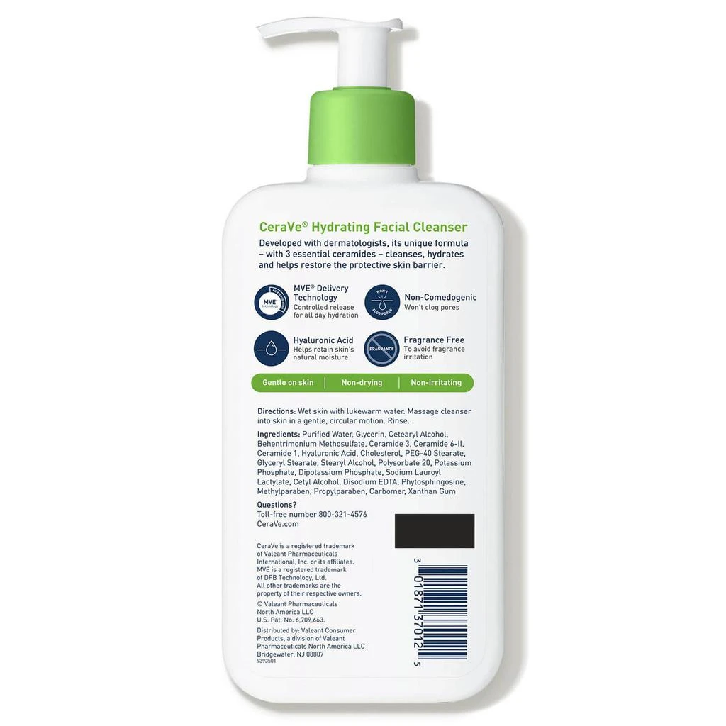 商品CeraVe|CeraVe Hydrating Facial Cleanser,价格¥128,第3张图片详细描述