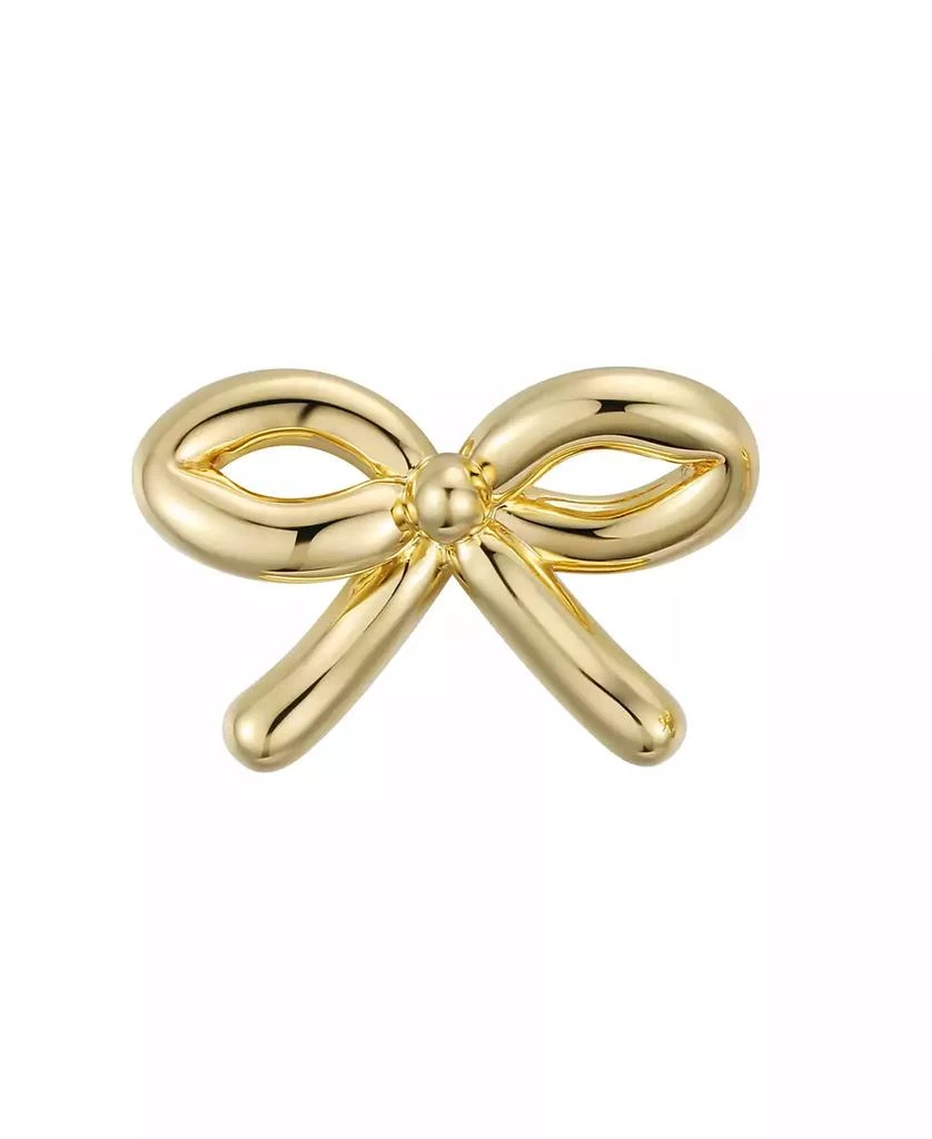 商品Macy's|Gold-Plated Bow Stud Earrings,价格¥103,第2张图片详细描述