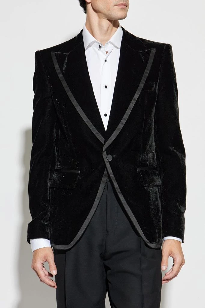 商品DSQUARED2|Dsquared2 Sparkling Velvet '70s Blazer,价格¥12711,第2张图片详细描述
