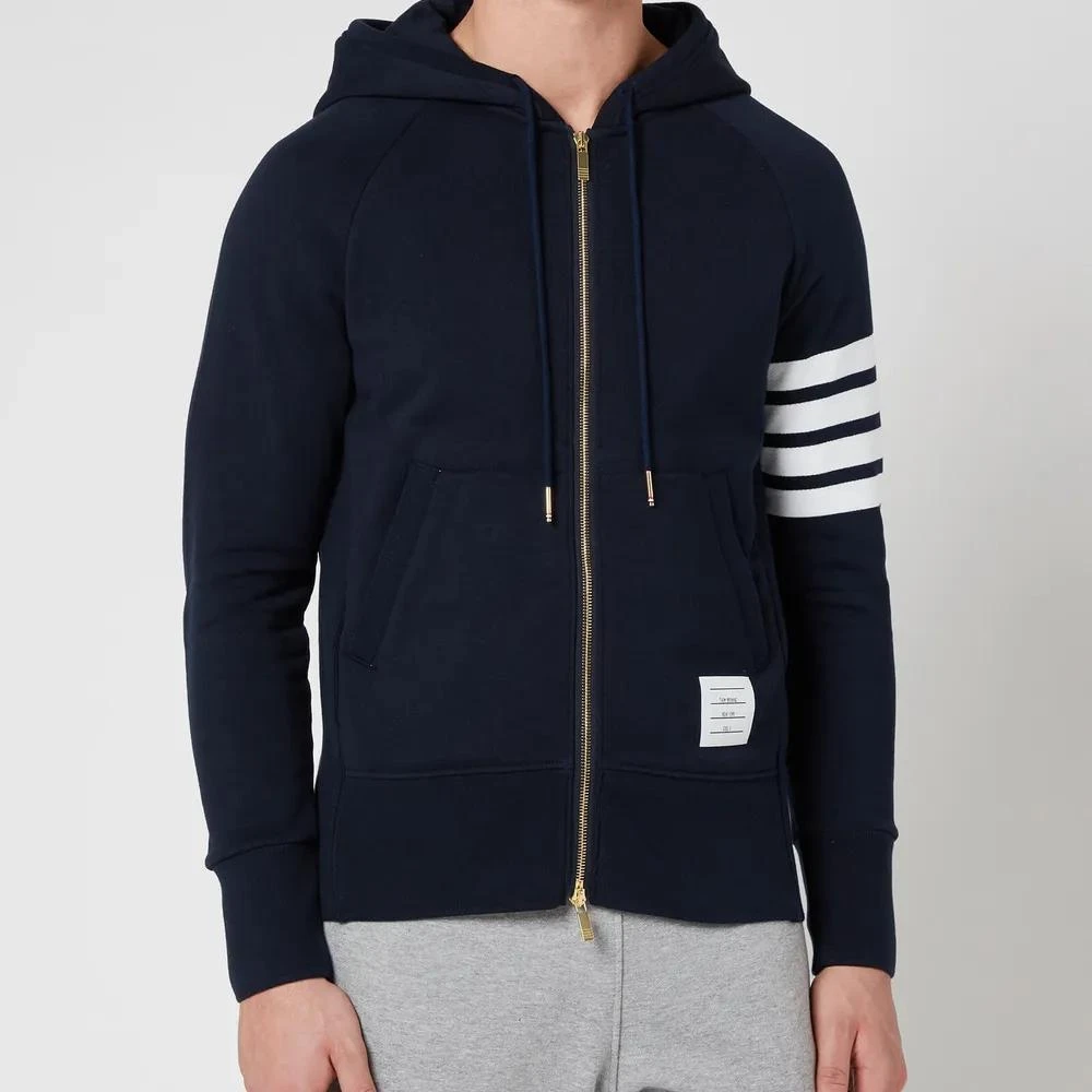 商品Thom Browne|Thom Browne Men's 4-Bar Full Zip Hoodie,价格¥7721,第1张图片