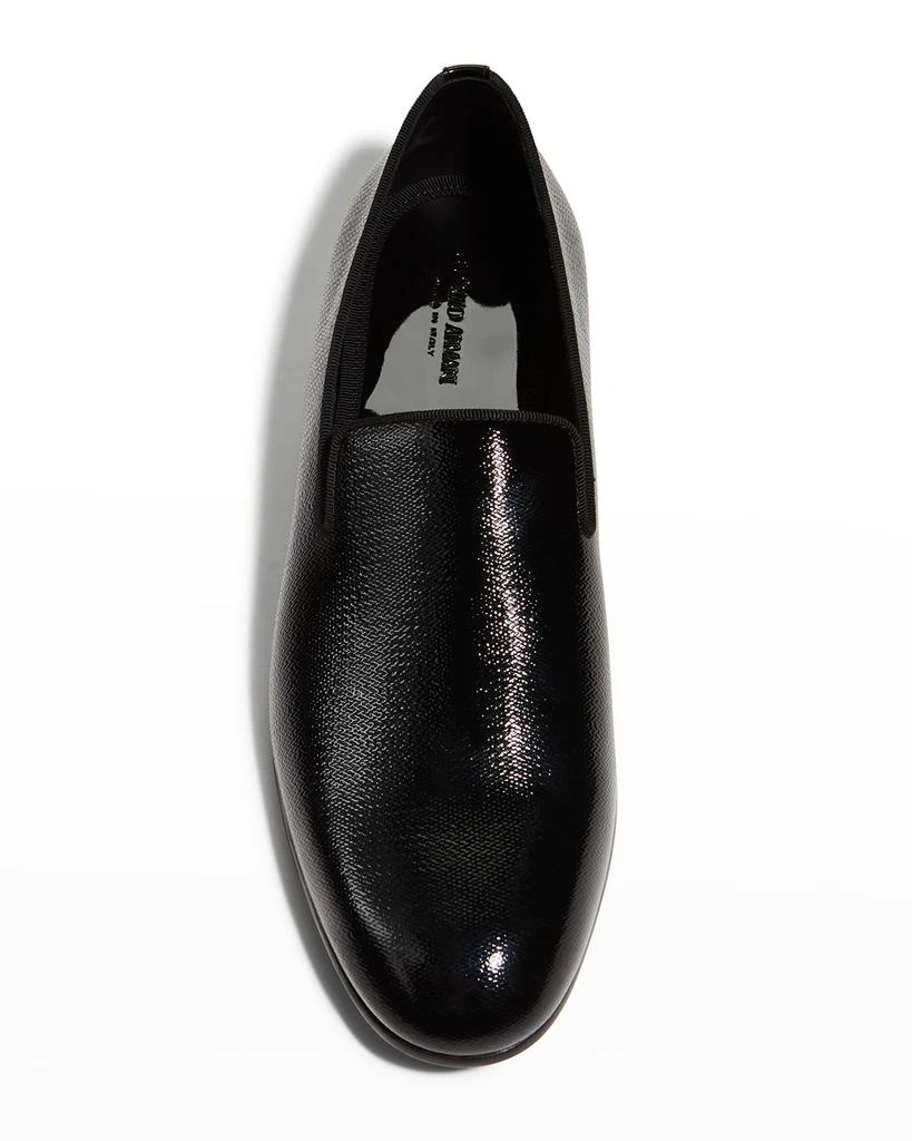 商品Giorgio Armani|Men's Textured Formal Smoking Slippers,价格¥5808,第5张图片详细描述